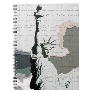 Pop Art New York - Lady Liberty Notebook Notizblock