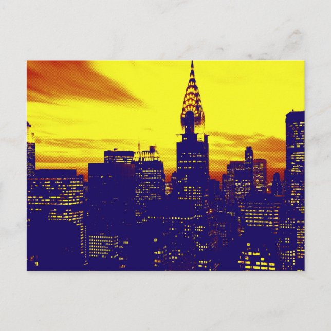 Pop Art New York Postkarte (Vorderseite)
