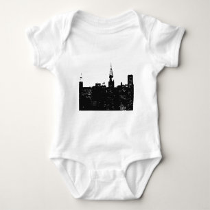 Pop-Art New York Silhouette Baby Strampler