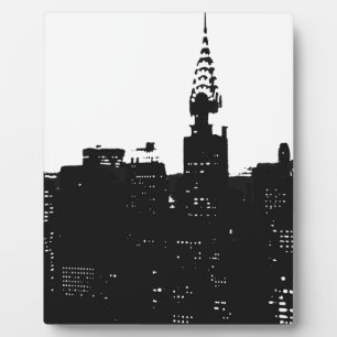 Pop Art New York Silhouette Fotoplatte