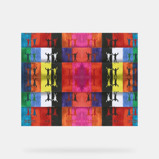 Pop art no.1 by Yeshaya Dank - unity & harmony Acrylschild (Vorderseite)