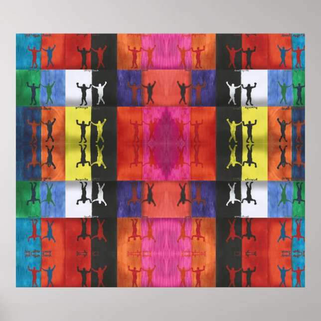 Pop art no.1 by Yeshaya Dank - unity & harmony Poster (Vorne)