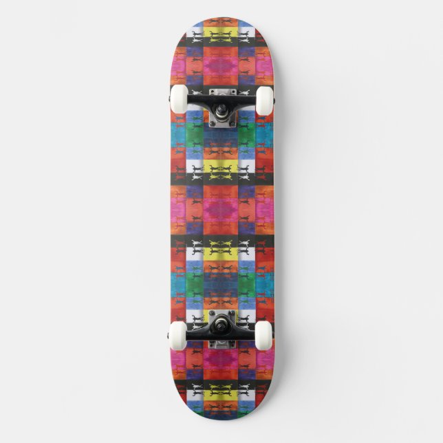 Pop art no.1 by Yeshaya Dank - unity & harmony Skateboard (Vorderseite)