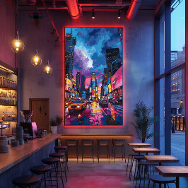 Pop Art: Noche en Times Square Fotodruck