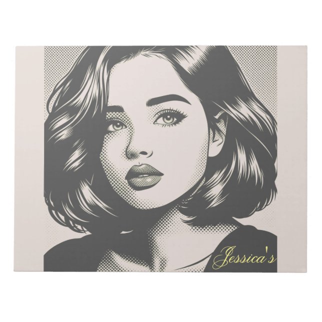 Pop Art notpad Notizblock (Vorderseite)