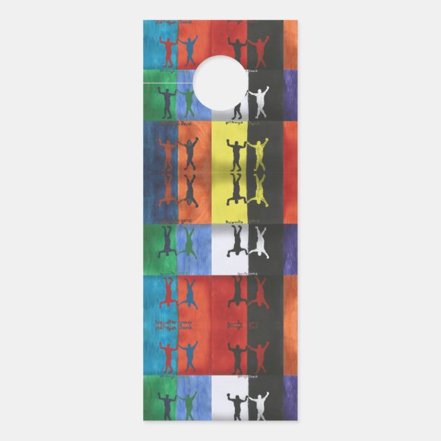 Pop Art Nr. 1 von Yeshaya Dank - Einheit & Harmoni Türanhänger (Vorderseite)