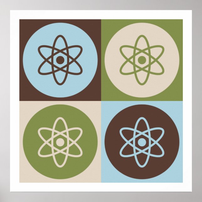 Pop Art Nuklear Physik Poster (Vorne)