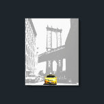Pop Art Nyc Gelbes Taxi New York City Brooklyn Leinwanddruck<br><div class="desc">Pop Art Nyc Yellow Taxi New York City Brooklyn Bridge Leinwand Art Print.</div>
