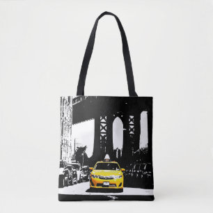 Pop Art Nyc New York Gelbes Taxi Brooklyn Bridge