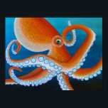 Pop Art Octopus Kunstdruckwertpapier Poster<br><div class="desc">Kunstwerk von Lauren Sampson, Von Trendy Designs. Enthält ein Pointillismus Oktopus Gemälde. Mit explosiven Farben und reichhaltigem Hintergrund. Mit einer glatten Oberfläche und einem kräftigen Farbdruck. Mit Pigmentfarben (statt farbstoffbasierter Tinten) werden Ihre Fotos und Kunstwerke in höchster Auflösung gedruckt, wobei alle originalen Details und ihr Farbspektrum erhalten bleiben. Stöbern Sie...</div>
