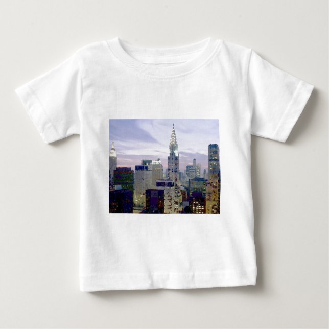 Pop Art Oil Paint Effect New York Baby T-shirt (Vorderseite)