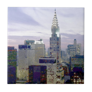 Pop Art Oil Paint Effect New York Fliese