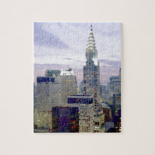 Pop-Art-Ölgemälde-Effekt New York Puzzle
