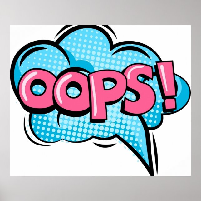 Pop Art Oops Poster (Vorne)