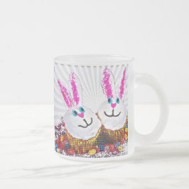 Pop Art Osterfest Bunny Cupcakes Mattglastasse
