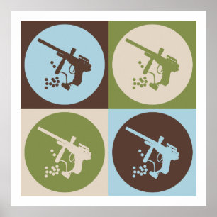 Pop Art Paintball Poster