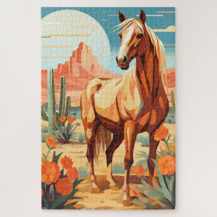 Pop Art Palomino Wüstenpferd Puzzle