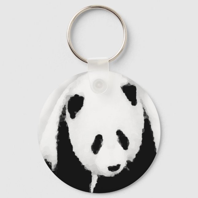 Pop Art Panda Key Chains Schlüsselanhänger (Vorderseite)