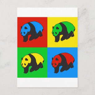 Pop Art Panda Postkarte