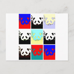 Pop Art Panda Postkarte
