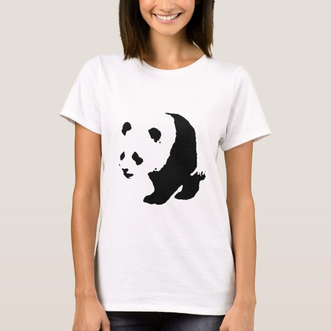 Pop Art Panda T-Shirt (Vorderseite)