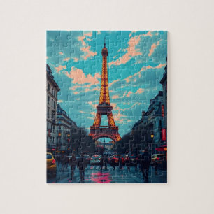Pop Art Paris - Retro City Puzzle