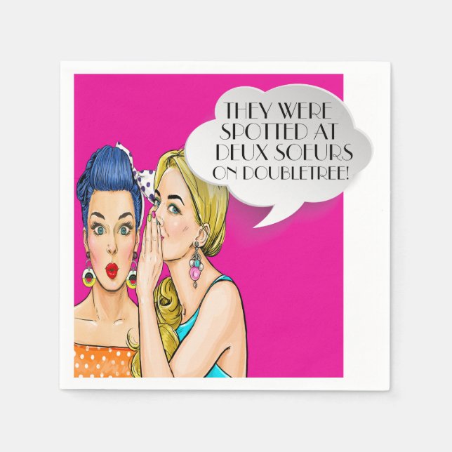 Pop Art Party oder Business Cocktail Napkins Serviette (Vorderseite)