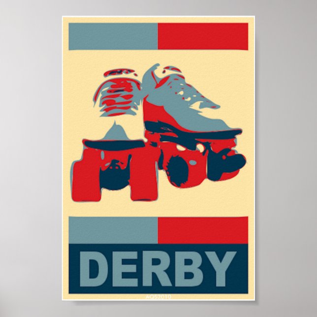 Pop Art Patriotic Derby Poster (Vorne)