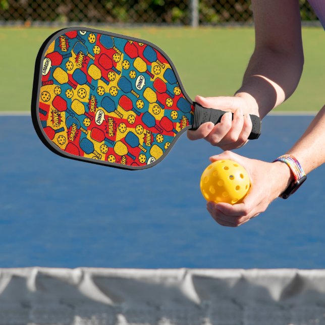 Pop Art Pickleball - Retro-Design im Comic-Stil Schläger (InSitu)