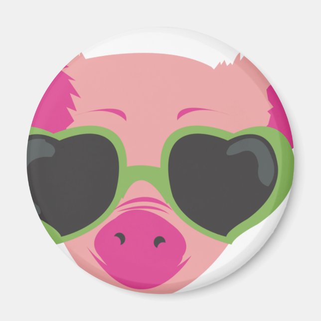 Pop Art Piggy Magnet (Vorne)