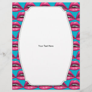 Pop Art Pink Lips Makeup Flyer