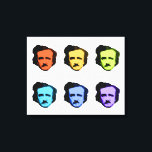 Pop Art Poe Leinwanddruck<br><div class="desc">Pop Art Poe (Edgar Allan Poe)</div>
