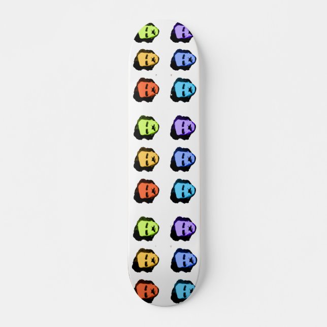 Pop Art Poe Skateboard (Vorne)