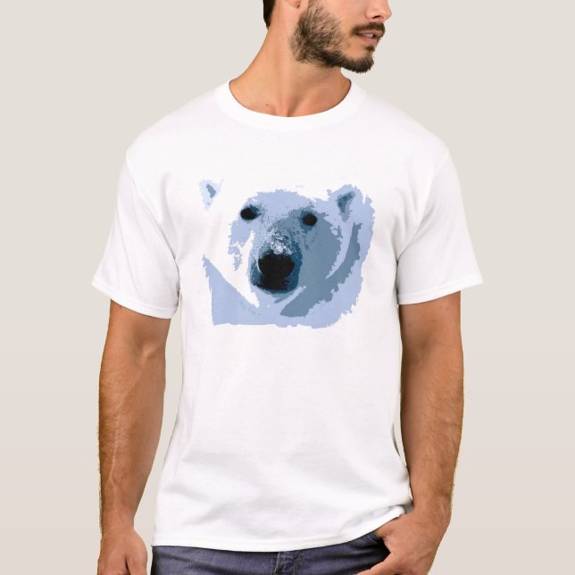 Pop Art Polar Bear T-Shirt (Vorderseite)