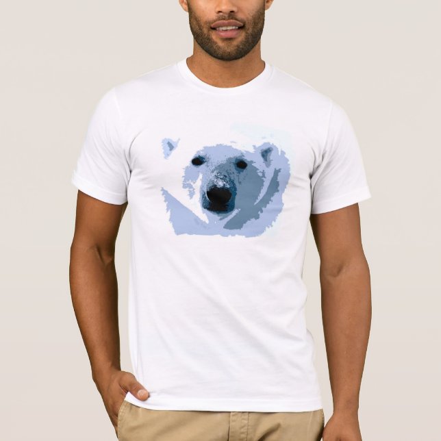 Pop Art Polar Bear T-Shirt (Vorderseite)