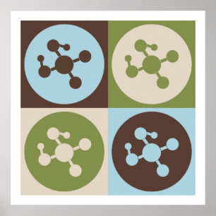 Pop Art Polymer Chemie Poster