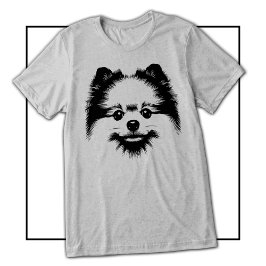Pop Art Pomeranian für Pomeranian-Hunde Liebhaber Tri-Blend Shirt
