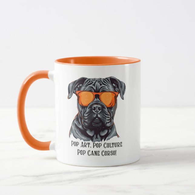 Pop Art, Pop Kultur, Pop Cane Corso! Tasse (Links)