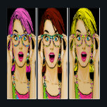 Pop Art POP Triptych Triptychon<br><div class="desc">Ich habe diesen hier wirklich Liebe und den ganzen Nachmittag lang an den Bildern gearbeitet, während meine neuen Welpen leider meine 4 Sets teurer, voller Länge neuer Jalousien zerstört haben. Ich schätze, das war Nachtisch nach dem 5 Schaukelstuhl Abendessen. Morgen bekommen sie ALLE meine Aufmerksamkeit! Computer Zeit wird, nachdem sie...</div>