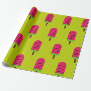 Pop Art popsicle fruchtige Wassermelone Geschenkpapier