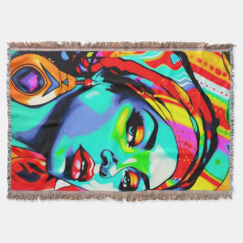 Pop Art Portrait Decke