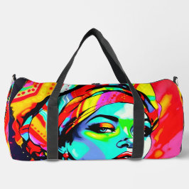 Pop Art Portrait Duffle Bag