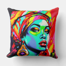 Pop Art Portrait Kissen