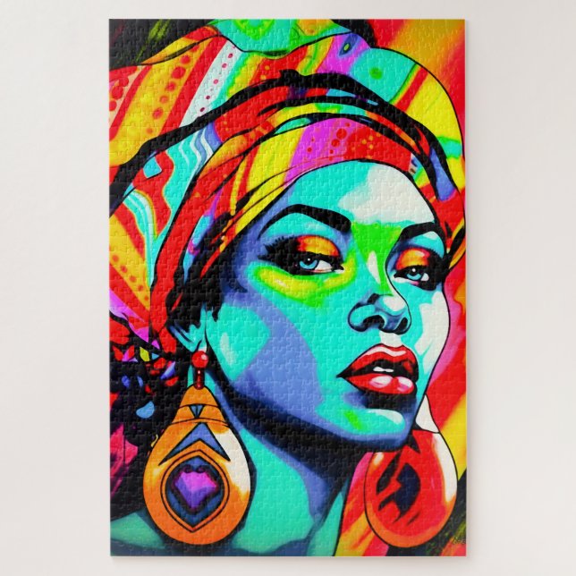 Pop Art Portrait Puzzle (Vertikal)