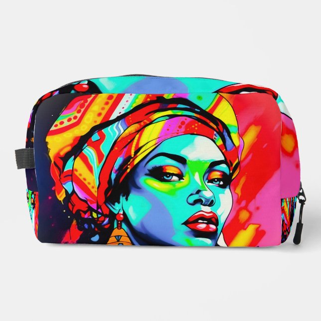 Pop Art Portrait Waschbeutel (Vorderseite)