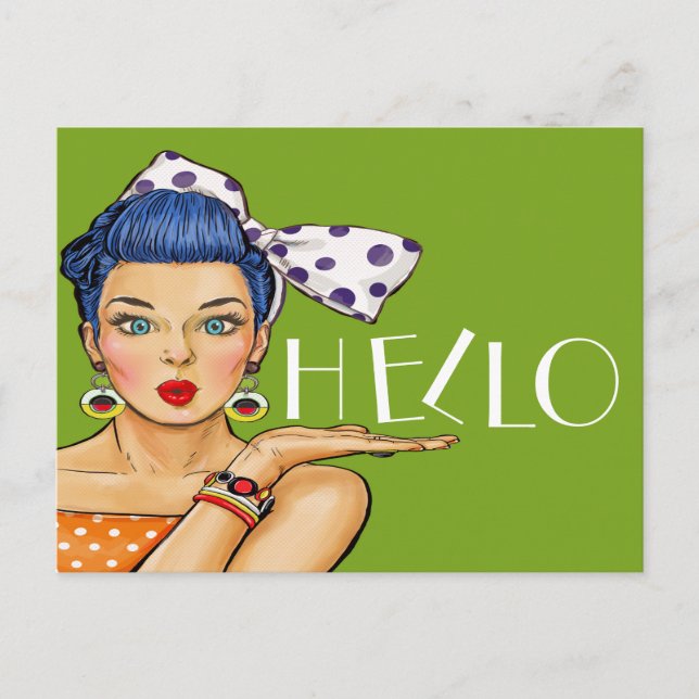 Pop Art Postkarte (Vorderseite)