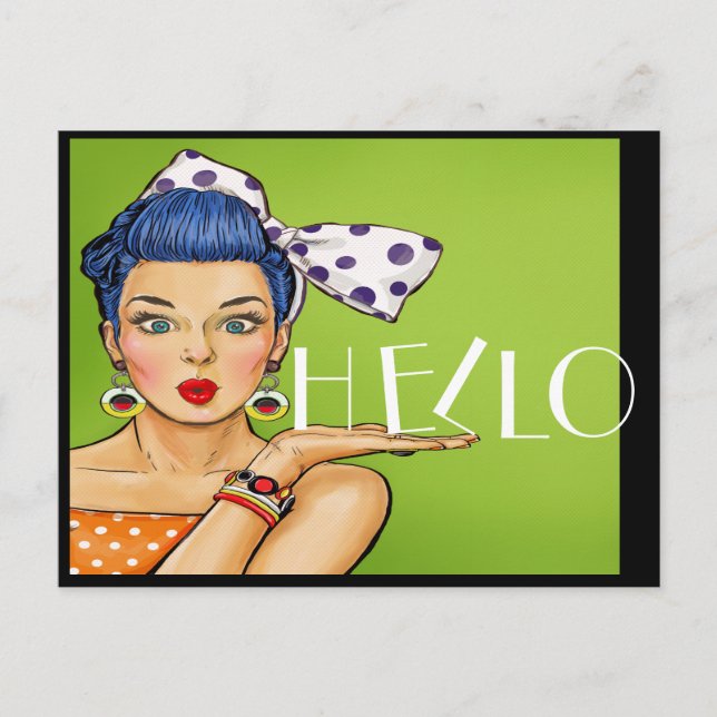 Pop Art Postkarte (Vorderseite)