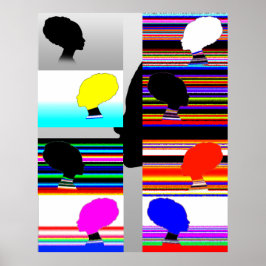 Pop Art Profiles Poster