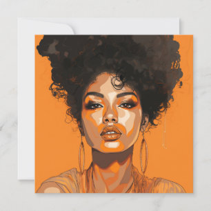 Pop Art Queen: Die Ermächtigung von Frauen Pop Kun Mitteilungskarte