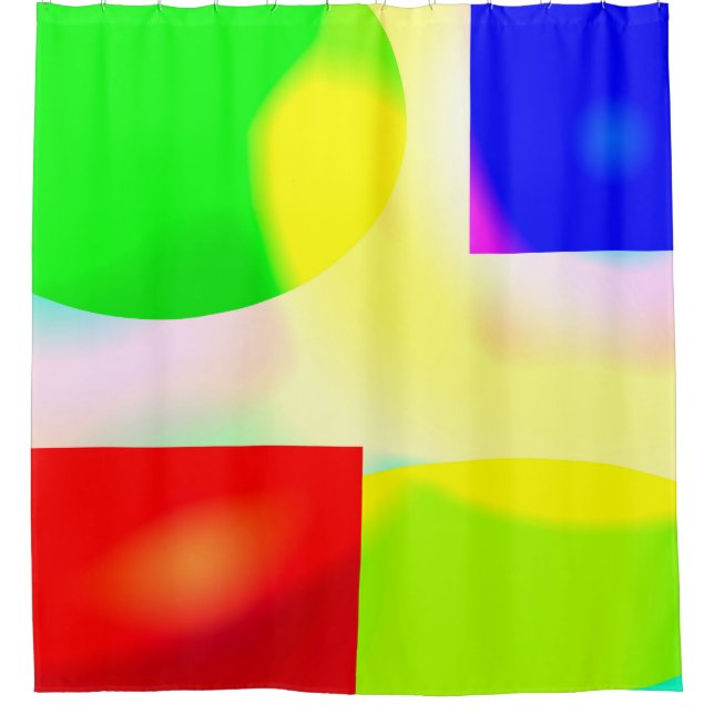 Pop Art Reflektion Duschvorhang (Vorderseite)